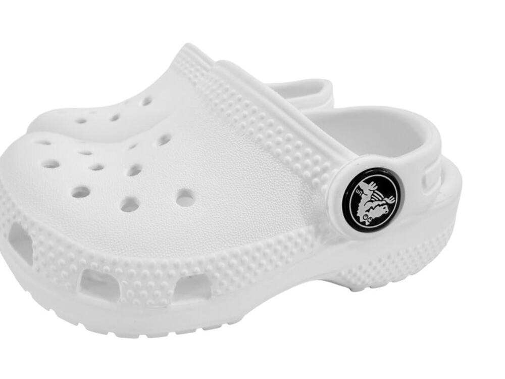 Crocs Baby Classic Clog White Croslite Foam Size 6